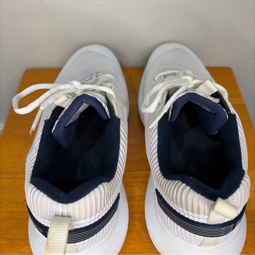 Footjoy Golf Shoes Spikeless Flex XP Mens Size 9.5 White Blue FJ 56250 Sneakers - Picture 7 of 14